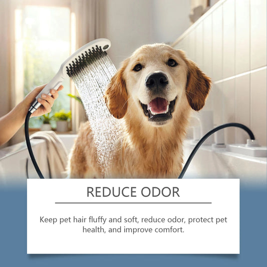 100 ml Haustier-Badeshampoo für Katzen und Hunde – mildes, nicht reizendes Duschgel für die tägliche Pflege, das Feuchtigkeit spendet, das Fell nährt und Gerüche reduziert.