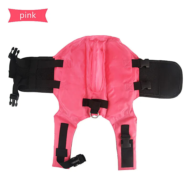 Dog life jacket in shark design – life vest for dogs for swimming, lightweight summer swimwear for pets