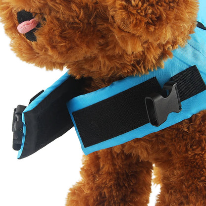 Dog life jacket in shark design – life vest for dogs for swimming, lightweight summer swimwear for pets