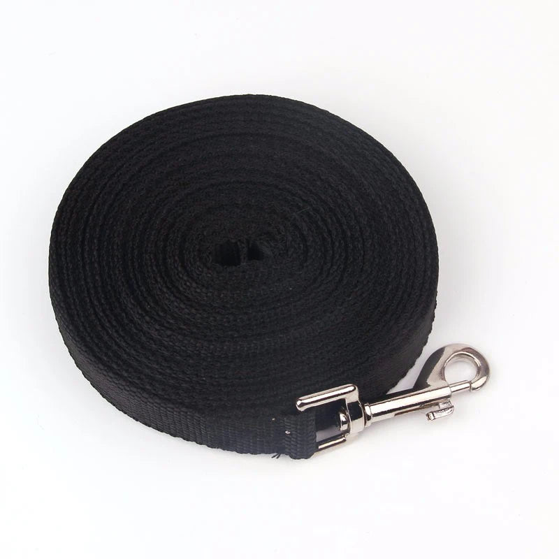 Nylon training leash for dogs – robust lead for walks and training, suitable for dogs and cats – Lengths: 1.5 m, 1.8 m, 3 m, 4.5 m, 6 m or 10 m.