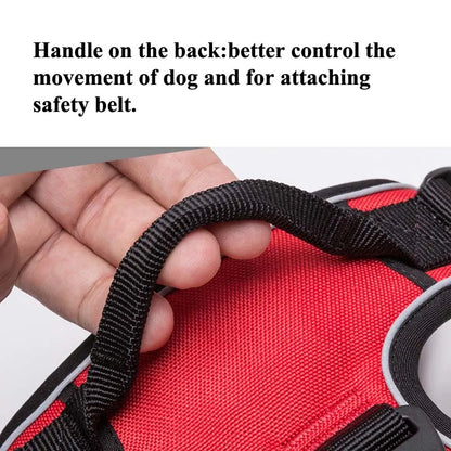 Truelove Reflective Nylon Dog Harness - No-Pull Harness for Small, Medium and Large Dogs, Padded and Breathable Service Dog Vest, Soft and Adjustable.