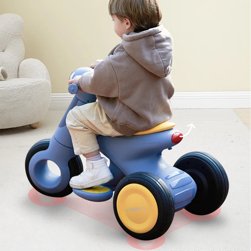Beleuchtetes, musikalisches, elektrisches Dreirad-Motorrad-Spielzeug für Kinder – ideal für draußen