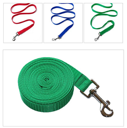 Nylon training leash for dogs – robust lead for walks and training, suitable for dogs and cats – Lengths: 1.5 m, 1.8 m, 3 m, 4.5 m, 6 m or 10 m.
