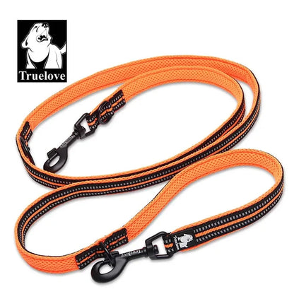 Truelove 7-in-1 Multifunctional Dog Leash – Adjustable, Hands-Free, for Training & Reflective – Multi-Purpose Leash for Walking 2 Dogs