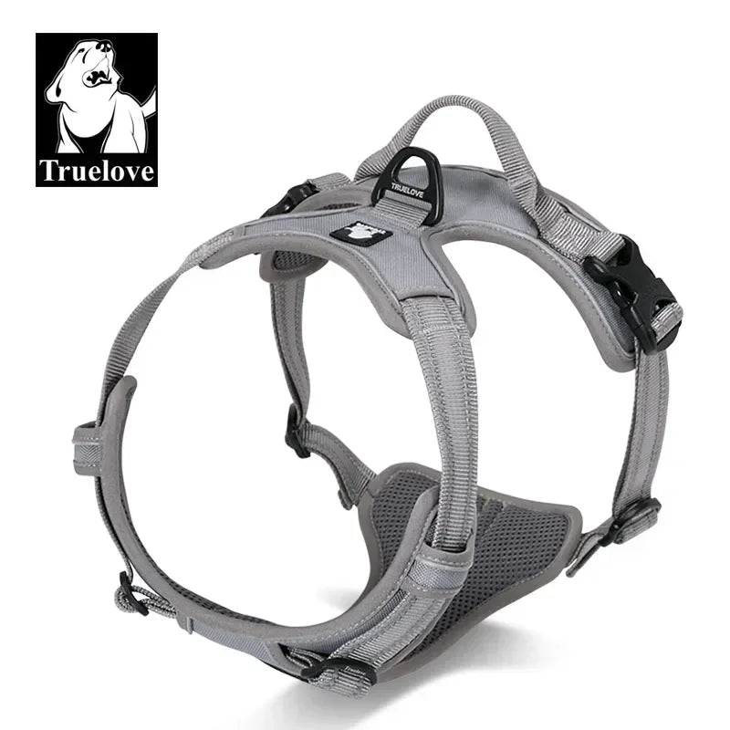 Truelove "No-Pull" Dog Harness – Adjustable, Softly Padded Dog Vest Harness – Reflective, Choke-Free & with Easy-Control Handle – Model