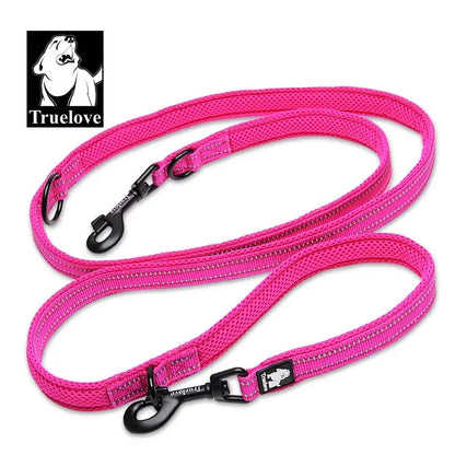 Truelove 7-in-1 Multifunctional Dog Leash – Adjustable, Hands-Free, for Training & Reflective – Multi-Purpose Leash for Walking 2 Dogs