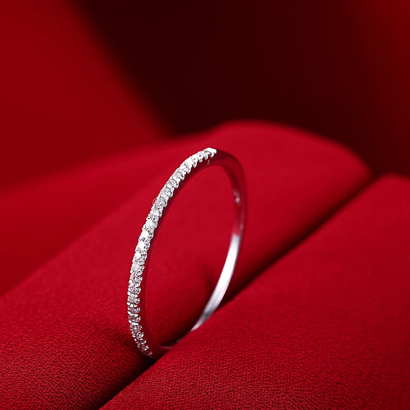 Wholesale Eternity Band Promise ring 925 Sterling silver Diamond cz Engagement Wedding Rings for women Men Finger Party Jewelry