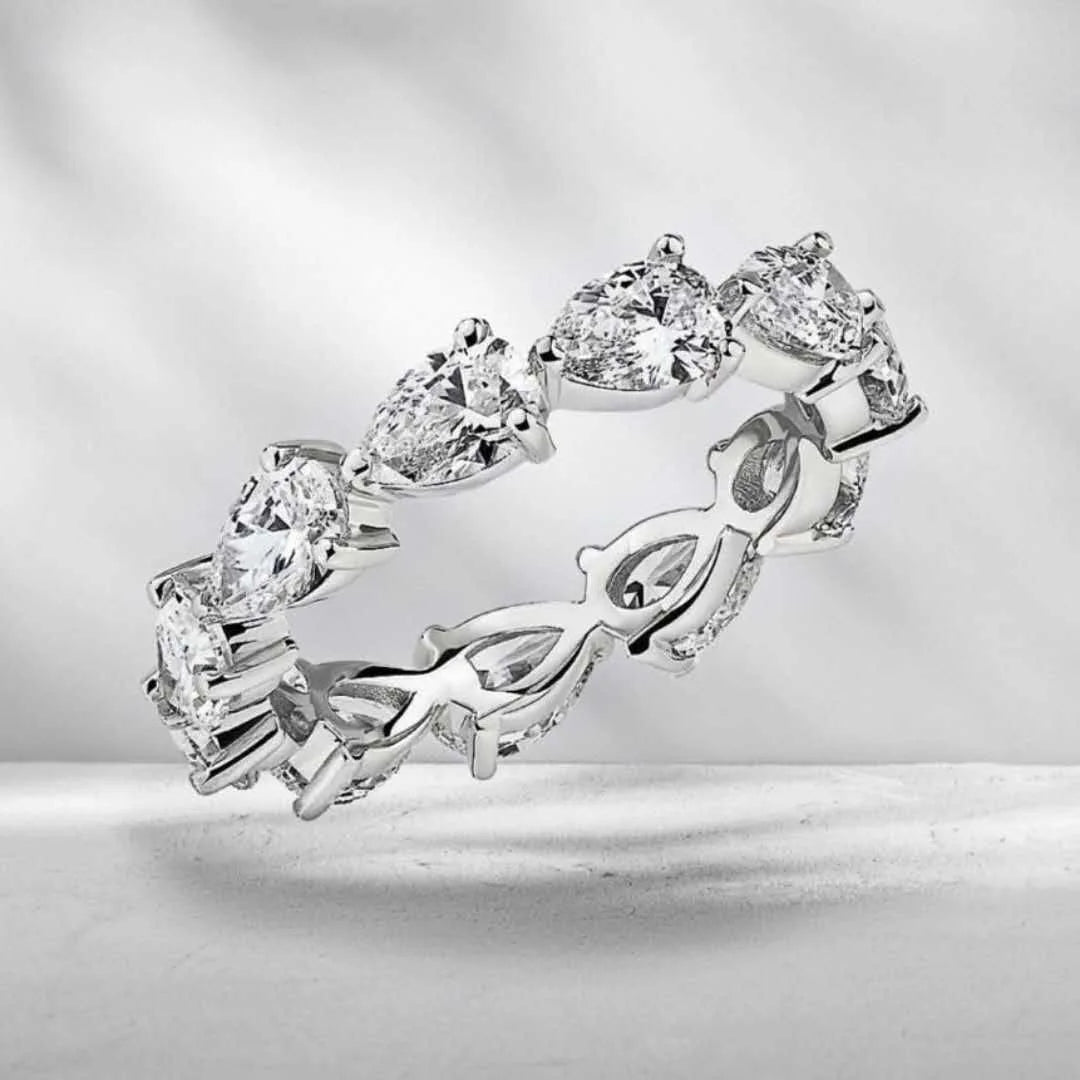 Wholesale Eternity Band Promise ring 925 Sterling silver Diamond cz Engagement Wedding Rings for women Men Finger Party Jewelry