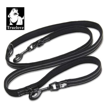 Truelove 7-in-1 Multifunctional Dog Leash – Adjustable, Hands-Free, for Training & Reflective – Multi-Purpose Leash for Walking 2 Dogs