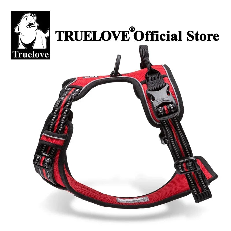 Truelove "No-Pull" Dog Harness – Adjustable, Softly Padded Dog Vest Harness – Reflective, Choke-Free & with Easy-Control Handle – Model