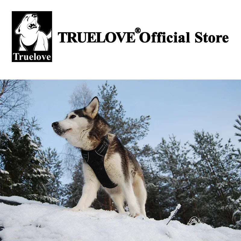 Truelove "No-Pull" Dog Harness – Adjustable, Softly Padded Dog Vest Harness – Reflective, Choke-Free & with Easy-Control Handle – Model