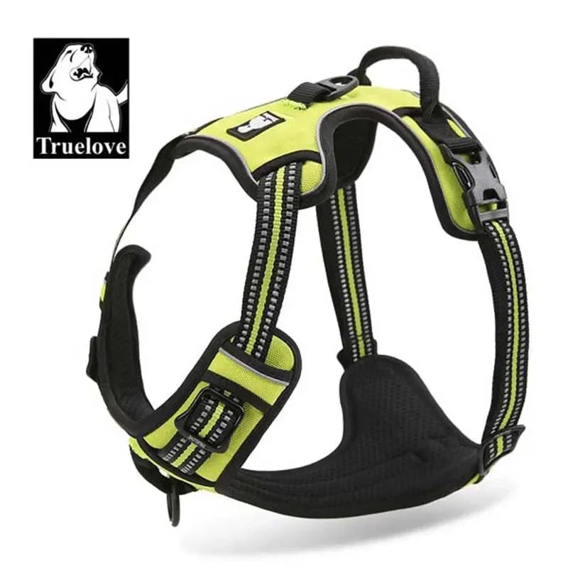 Truelove "No-Pull" Dog Harness – Adjustable, Softly Padded Dog Vest Harness – Reflective, Choke-Free & with Easy-Control Handle – Model