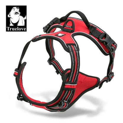 Truelove "No-Pull" Dog Harness – Adjustable, Softly Padded Dog Vest Harness – Reflective, Choke-Free & with Easy-Control Handle – Model