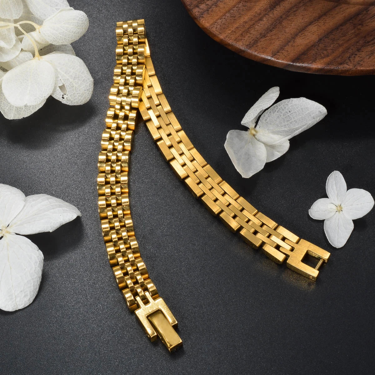 1PC Men's and Women's Stainless Steel Bracelet 8mm Wide Strap Design Simple Classic Hip Hop Punk Jewelry Gift