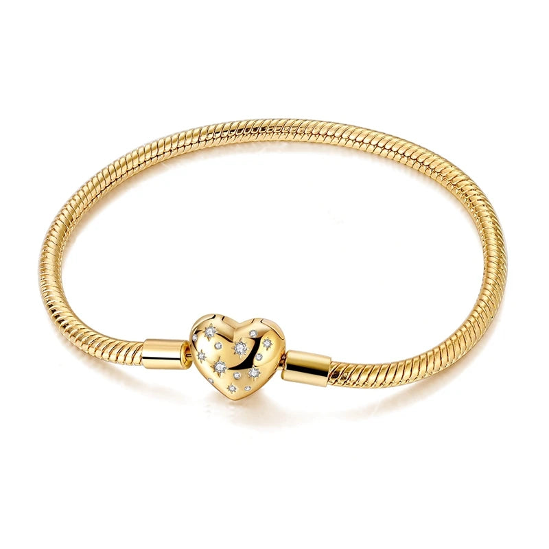 Glanzvolles Herzarmband